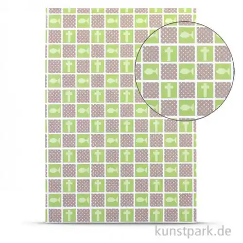 Fotokarton Hope - Fisch + Kreuz, DIN A4, 300g Ab Werk