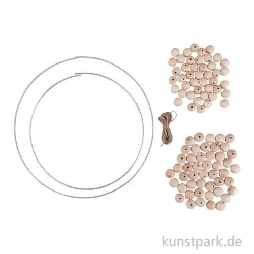 Bastelset Holzkugel Deko Kränze, 25 + 30 cm, 94-teilig Versand Am Gleichen Tag