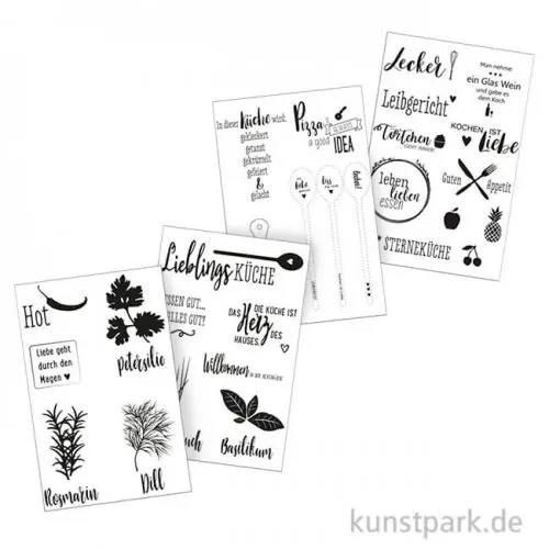 Angebot Transferpapiere mit Vorlagen - Küchenliebe