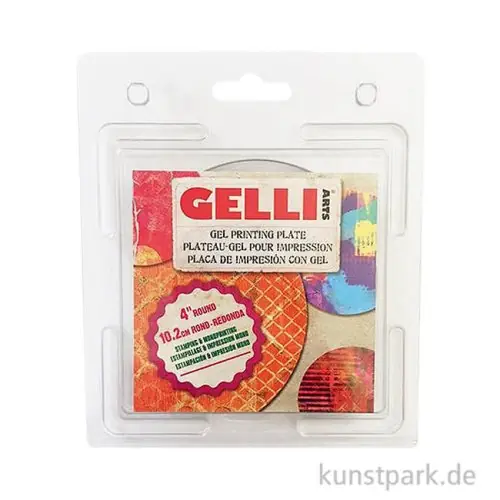 Original Gelli Arts - Gel Printing Plate Rund 10 cm