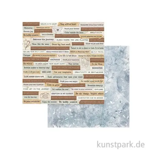 Stamperia Scrappapier - Create Happiness Secret Diary Quotes, 30,5 cm Top-Qualität