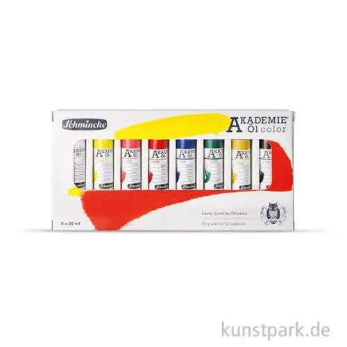 Schmincke AKADEMIE Ölfarben, Kartonset, 8 x 20 ml Preiswert