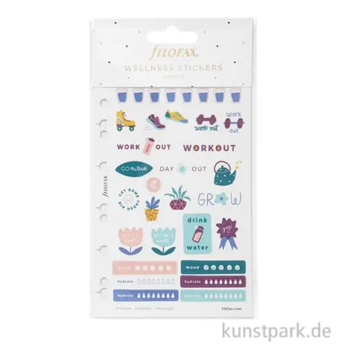 Bestpreis FILOFAX Sticker - Everyday Wellness, 6 Stickerbögen