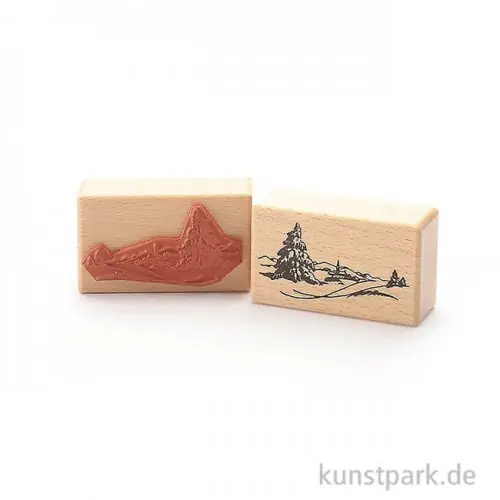Expressversand Stempel - Winterlandschaft - 4x7 cm