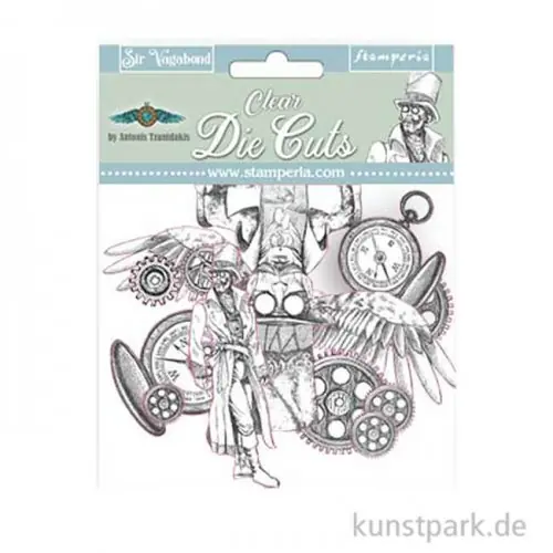 Jetzt Kaufen Stamperia Clear Die Cuts - Sir Vagabond, 34 Stanzteile aus Kunststoff