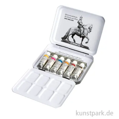 Schmincke HORADAM Aquarellkasten, Retro II, Metall, 6 x 5 ml Tuben Angebot