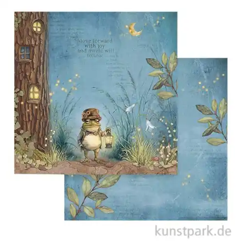 Stamperia Scrappapier - Hidden Grove Mr Frog, 30,5 x 30,5 cm Limited Edition