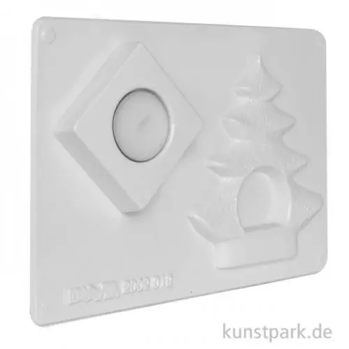 Geld-Zurück-Garantie Gießform - Kerzenhalter, Tannenbaum