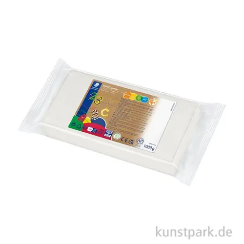 Staedtler Noris Jumbo Plastilin-Knete, Weiß, 1 kg Beliebt