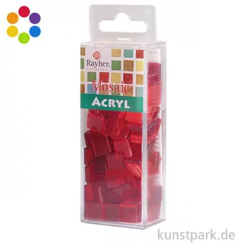 Acryl-Mosaik - Transparent, 1x1 cm, 50 g Original