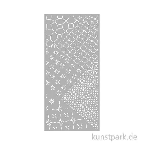 Stamperia Schablone - Quiet Days Mixed Tiles, 12 x 25 cm Kostenloser Versand