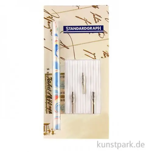Limited Edition Bandzugfeder-Starter-Set mit Federhalter und 3 Bandzugfedern
