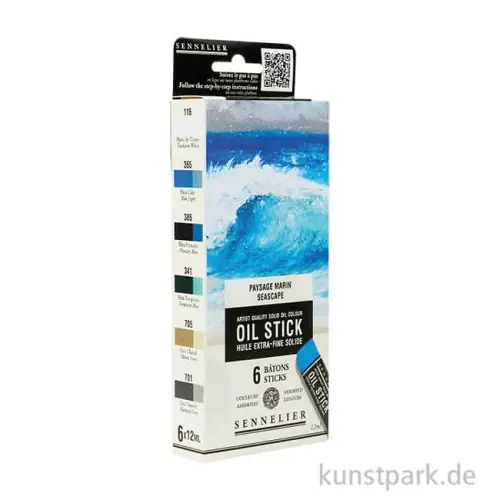 Sennelier Ölsticks - 6er Set, Seelandschaft Kostenloser Rückversand