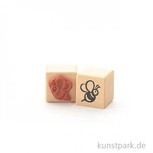 Hochwertig Stempel - Flotte Biene - 3x3 cm