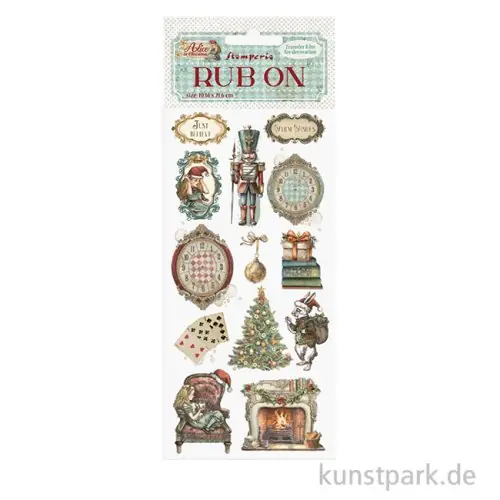 Stamperia Rub On Transferfolie - Alice in Christmas Soldiers Meistverkauft