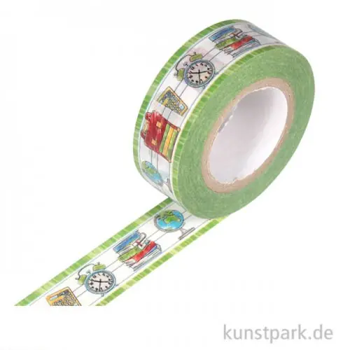 Motiv-Klebeband Washitape - Schule macht Spaß, 15 mm, 10 m Geprüft