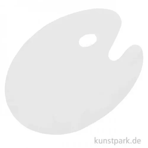 Markenprodukt Weiße spezialbeschichtete Malpalette, Farbe ablösbar, Größe 30 x 40 cm