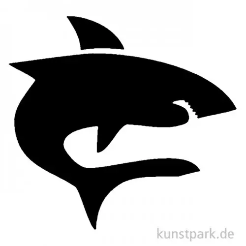 Aktuell Bodypainting-Schablone - Hai