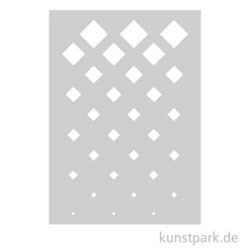 Sichere Zahlung Schablone - Muster Diamonds, A5