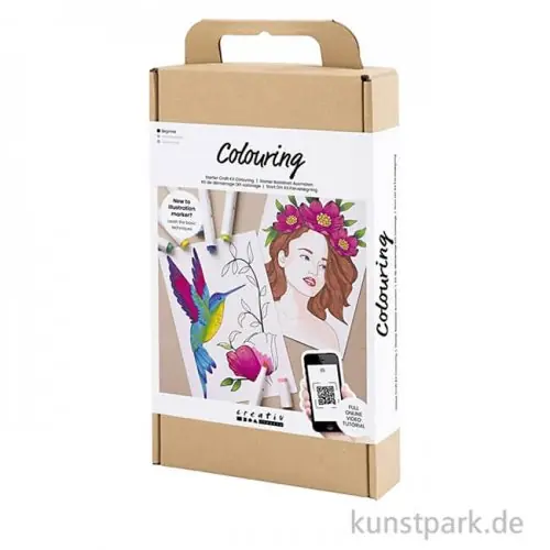 Malset für Anfänger - Ausmalen mit Zeichenmarkern Nur Für Kurze Zeit