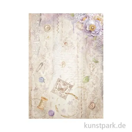 Stamperia Reispapier - Quiet Days Sewing, DIN A4 Meistverkauft