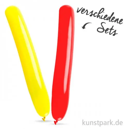 Luftballons extra lang - viele sortierte Farben Neuheit