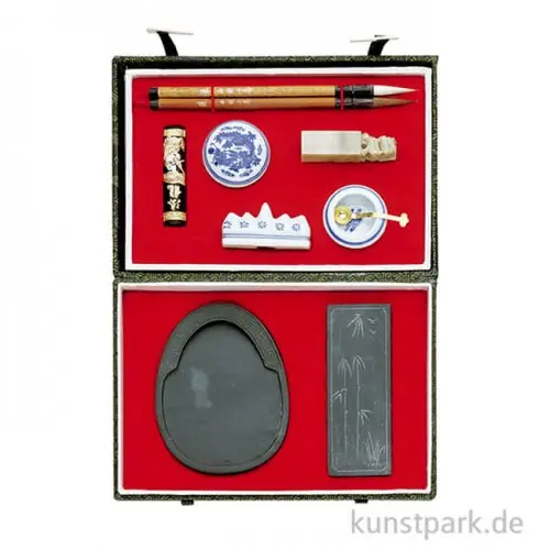 Chinesisches Tusche-Set Nr.2 mit 10-teiligem Zubehör Wochenendangebot
