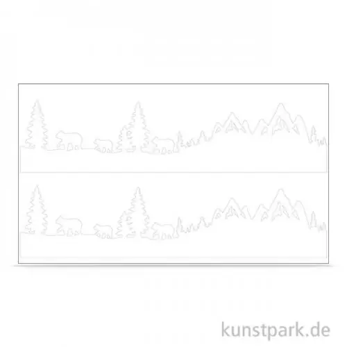 Exklusiv Deko-Abziehmotive - Bärenfamilie, 2 Bogen