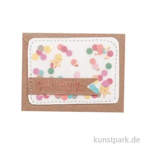 Exklusiv Good old friends - Winter Mini Kärtchen, Konfetti