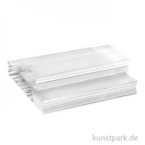 Acrylblock für Silikonstempel mit Griffmulde Aktuell