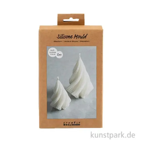 Meistverkauft Silikonformen Weihnachtsbäume, Höhe 8-11 cm, ø 5-7 cm, 2er Set