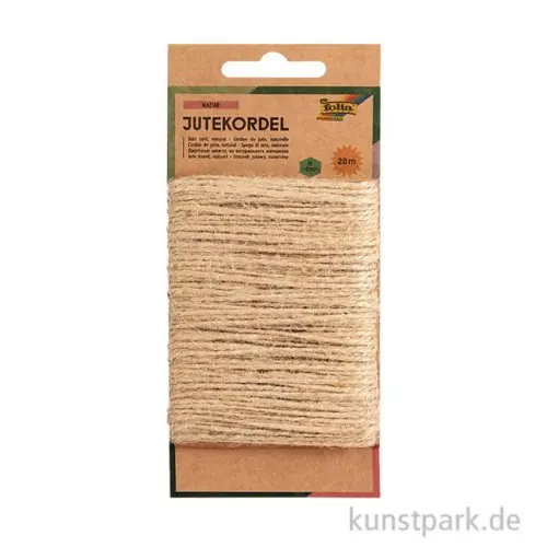 Jutekordel Natur, 20 Meter Schnäppchen