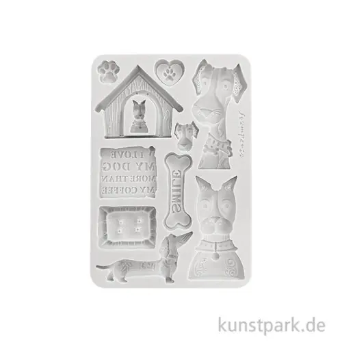 Stamperia Silikon Gießform - Furry Friends I Love My Dog, A5 Saisonangebot