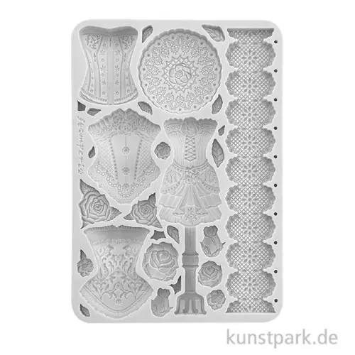 Mengenrabatt Stamperia Silikon Gießform - Old Lace Mannequins Corsets, A5