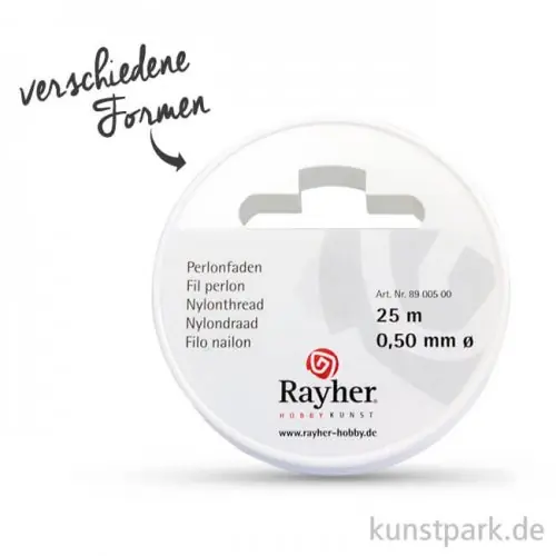 Perlonfaden transparent auf Rolle, reißfest Kostenfreie Lieferung