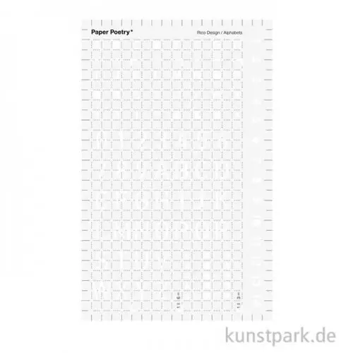 Preisknaller Schablone Bullet Diary - Buchstaben