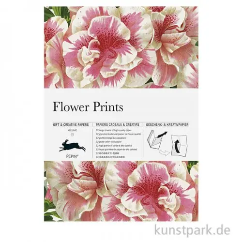 Exklusiv PEPIN Kreativpapier Buch - Flower Prints