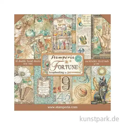 Hochwertig Stamperia Scrapbooking Pad - Fortune, 30,5 x 30,5 cm