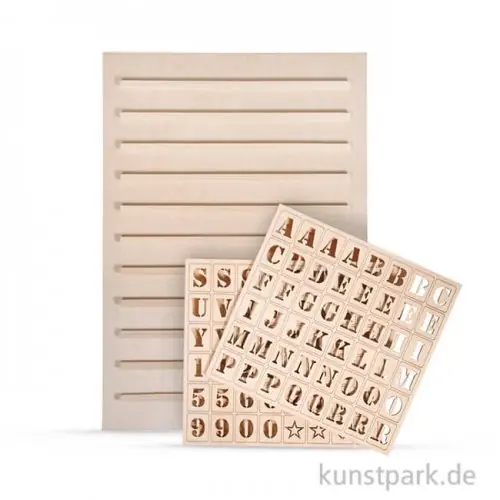 Holz Letterboard - mit 96 Buchstaben Saisonangebot