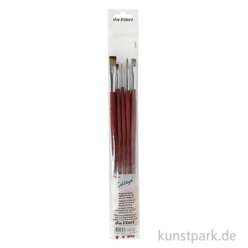 Direktkauf da Vinci Pinselset COLLEGE, 5 Pinsel für Kunst und Hobby