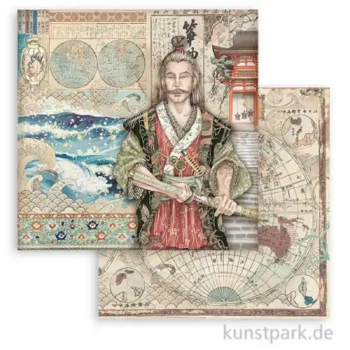Stamperia Scrappapier - Sir Vagabond in Japan Samurai, 30,5x30,5 cm Jetzt Bestellen