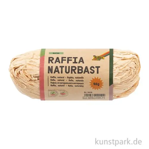 Raffiabast zum Basteln, Natur, 50 g Kracherpreis