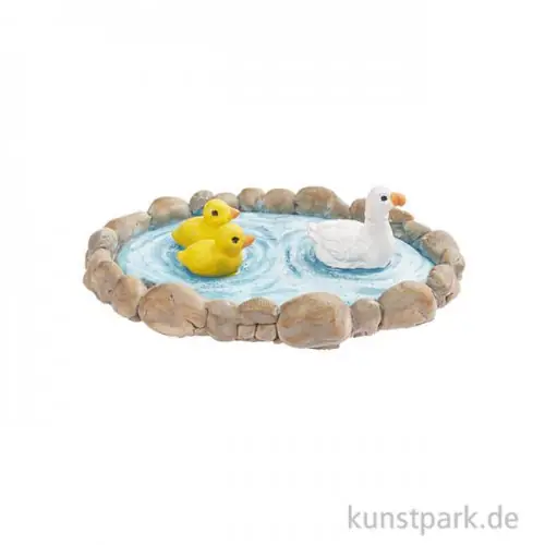 Mini Teich mit Enten, 7 cm Online Kaufen