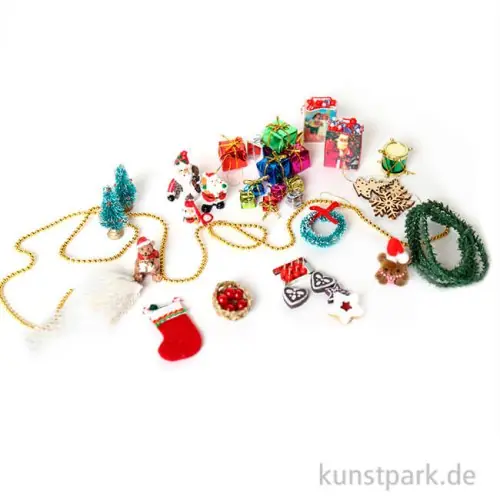 Miniatur Weihnachtsbuden Deko Set A Günstig