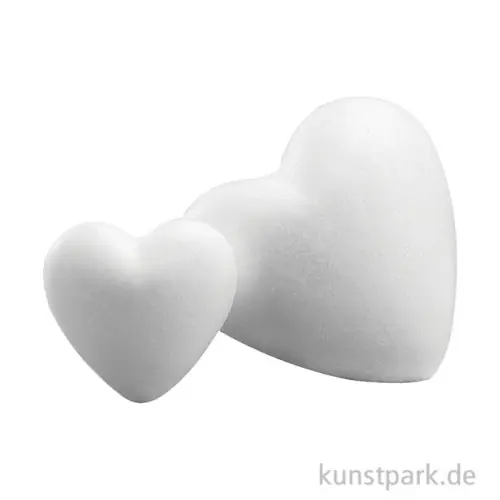 Premium Styroporherz zum Basteln, Vollform