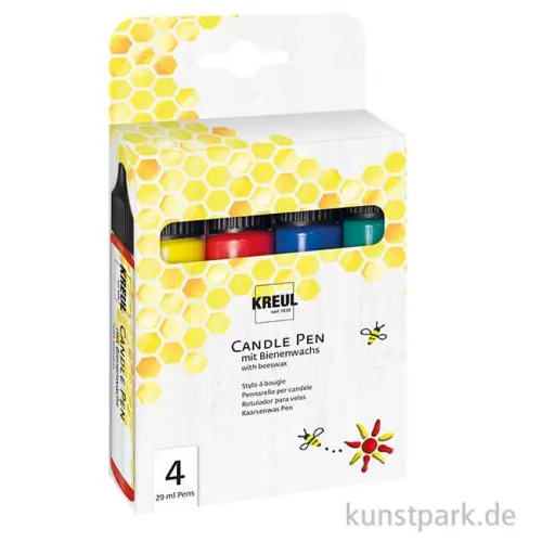 KREUL Candle Pen - Basic Set mit 4 Kerzenstiften Neue Ware