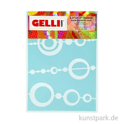 Gelli Arts - Stencil, Bead, 12,7 x 17,8 cm Top-Angebot