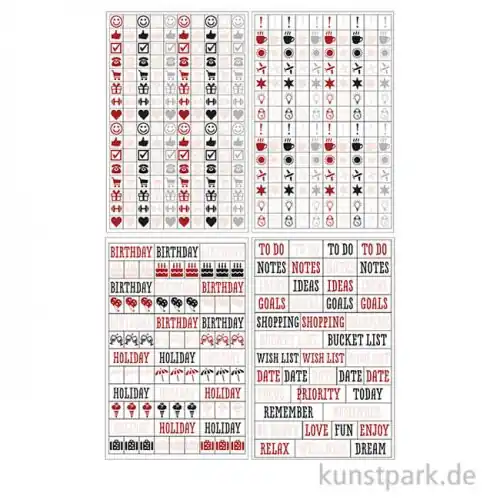 My Planner - Sticker Symbole, 4 Blatt sortiert Sofort Bestellen