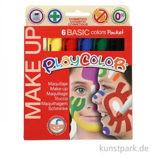 Playcolor Make up - Basisfarben, 6 Stück sortiert Top-Preis