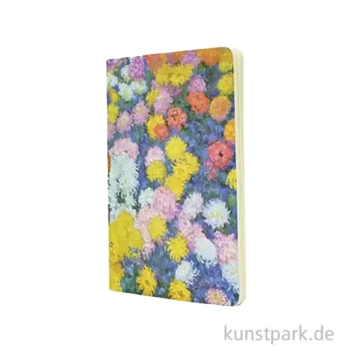 PAPERBLANKS Notizheft - Monets Chrysanthemen, Blanko, A5 Ausverkauf